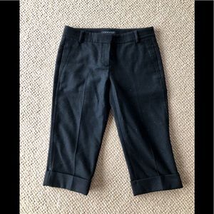 Theory stylish en Vogue 3/4 black pants sz 2 wool